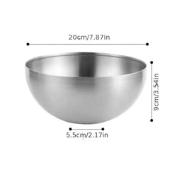 4pcs Stainless Steel Salad and Serving Bowl Set for Kitchen Mixing