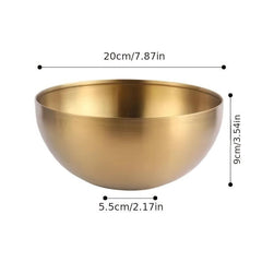 4pcs Stainless Steel Salad and Serving Bowl Set for Kitchen Mixing