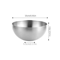 4pcs Stainless Steel Salad and Serving Bowl Set for Kitchen Mixing
