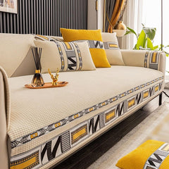 Soft Non Slip Corn Velvet Sofa Cover Protects Furniture from Wear and Tear