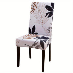 Elastic Printed Dining Chair Slipcover for Home Kitchen Dining Room
