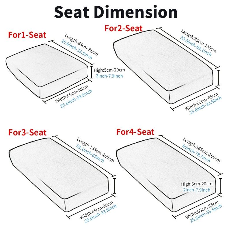 Wheat Ear Pattern Sofa Cover Stretch Split Anti-fouling Protector