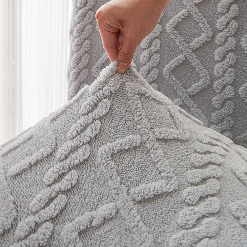 Stretchy Geometric Pattern Dining Chair Slipcover - Furniture Protection