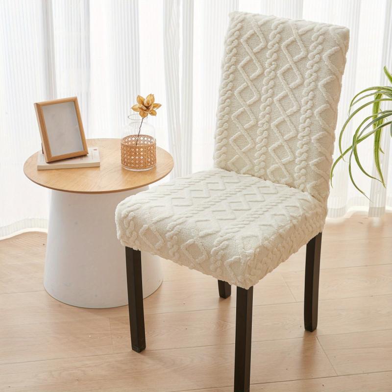 Stretchy Geometric Pattern Dining Chair Slipcover - Furniture Protection