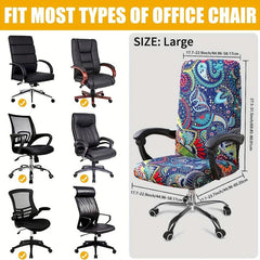 Computer Office Chair Slipcovers Soft Fit Universal Desk Chair Slipcover