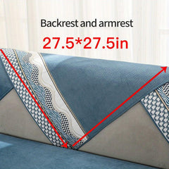 Wave Edge Pattern Sofa Slipcover Chennile Furniture Protector
