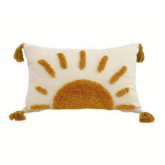 Boho Tufted Rising Sun Pillow Cover 45x45cm