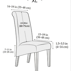 Elastic Thick Chair Slipcover for Home Dining Chair