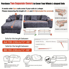 Thick Elastic Jacquard Sofa Cover Slipcover Spandex Furniture Protector