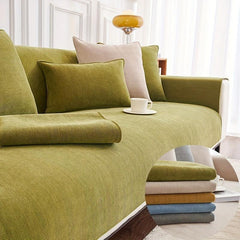 Chenille Sofa Slipcover Non-slip Furniture Protector for Home Decor