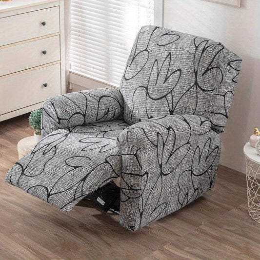 4pcs Set Recliner Slipcovers Printed Anti Dirty Sofa Covers