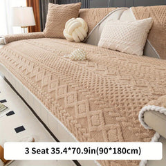 Warm Plush Sofa Slipcover Four Seasons Furniture Protect