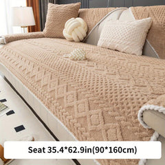 Warm Plush Sofa Slipcover Four Seasons Furniture Protect