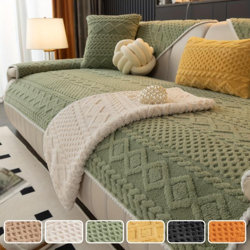 Warm Plush Sofa Slipcover Four Seasons Furniture Protect