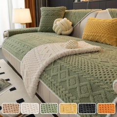 Warm Plush Sofa Slipcover Four Seasons Furniture Protect
