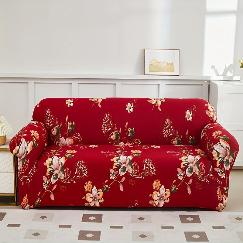 1pc Elastic Sofa Slipcover Non slip Sofa Cover Dust Proof Couch Cover