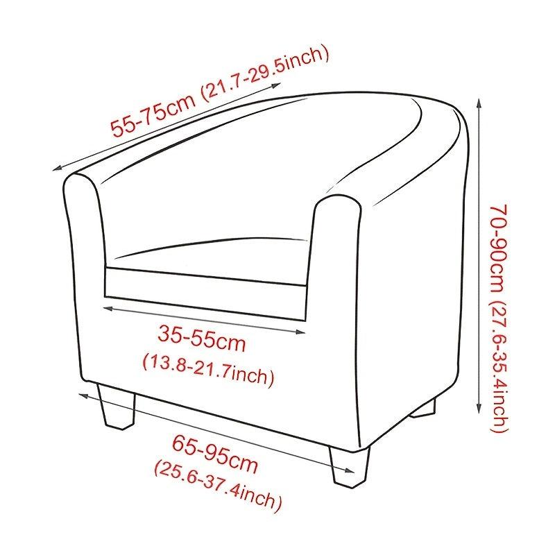 High Stretch Velvet Tub Chair Covers with Cushion Cover