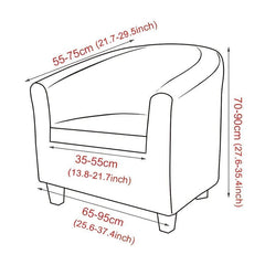 High Stretch Velvet Tub Chair Covers with Cushion Cover