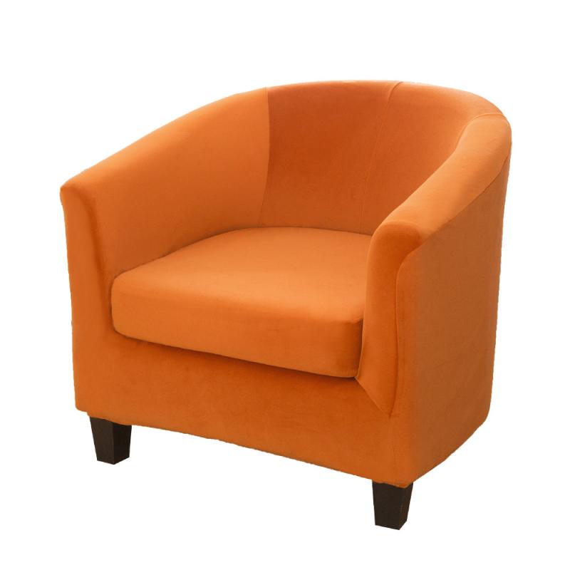 High Stretch Velvet Tub Chair Covers with Cushion Cover