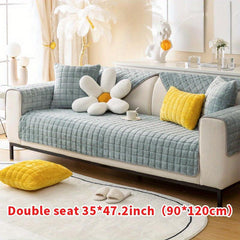 Winter Plush Sofa Slipcover Non-slip Couch Cover Universal Furniture Protector