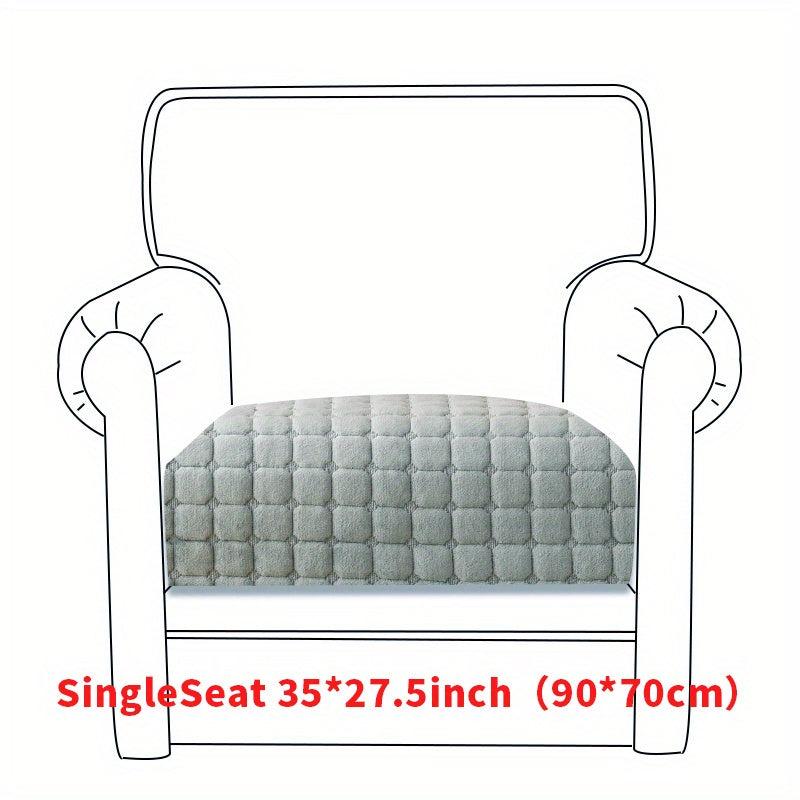 Winter Plush Sofa Slipcover Non-slip Couch Cover Universal Furniture Protector