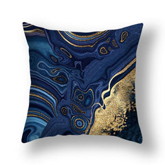 Golden Marble Throw Pillow Cover 45x45cm for Home Living Room Bedroom Decor