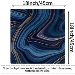 Golden Marble Throw Pillow Cover 45x45cm for Home Living Room Bedroom Decor