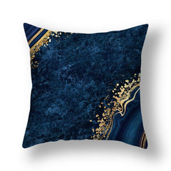 Golden Marble Throw Pillow Cover 45x45cm for Home Living Room Bedroom Decor
