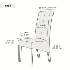 High Velvet Dining Chair Slipcover Elastic Cover for Dining Room Banquet
