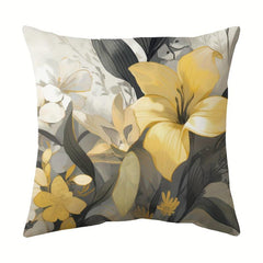 Vintage Flower Throw Pillow Covers Double Sided Printed Throw Pillowcase