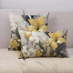 Vintage Flower Throw Pillow Covers Double Sided Printed Throw Pillowcase