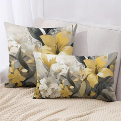 Vintage Flower Throw Pillow Covers Double Sided Printed Throw Pillowcase