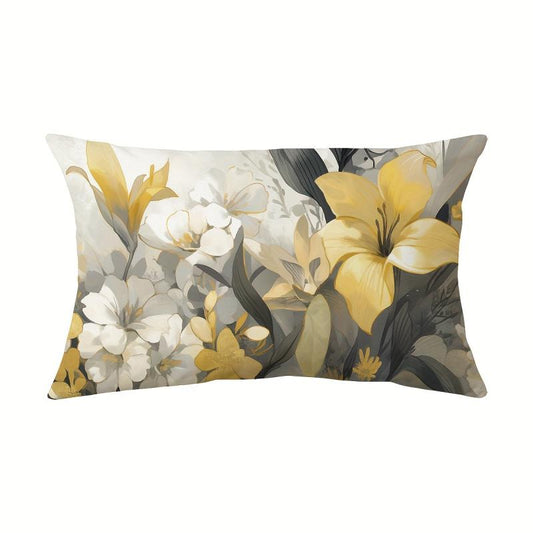 Vintage Flower Throw Pillow Covers Double Sided Printed Throw Pillowcase