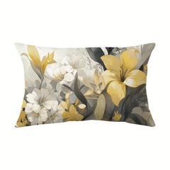Vintage Flower Throw Pillow Covers Double Sided Printed Throw Pillowcase