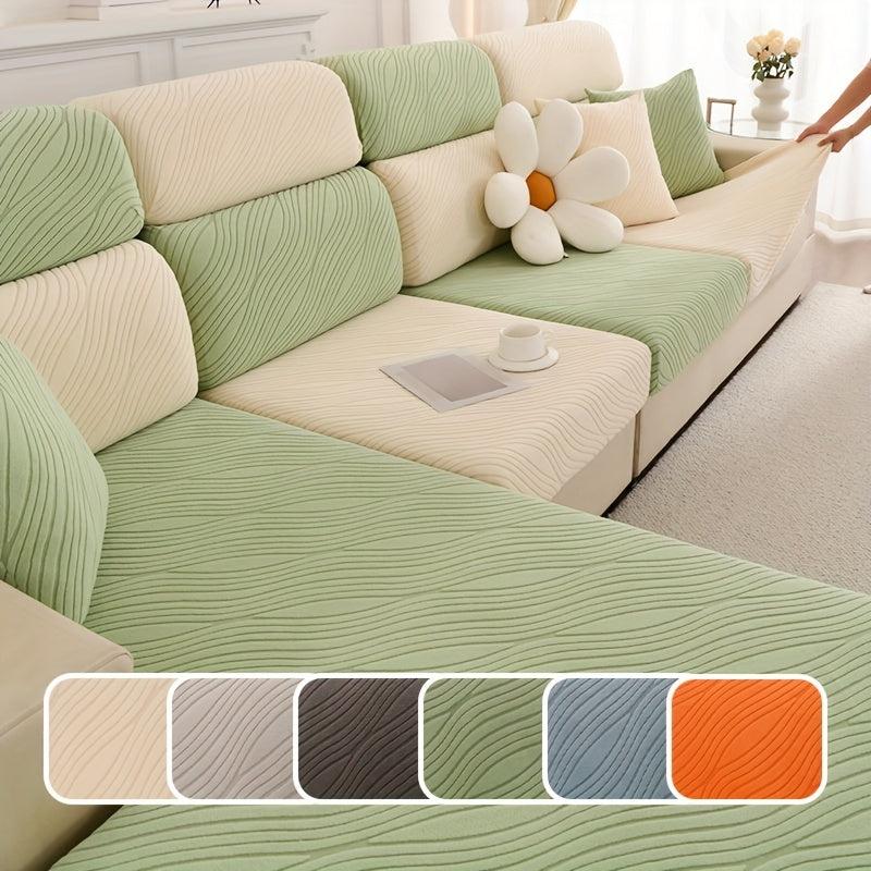 Non-slip Sofa Cover for Pets, Solid Elastic Design