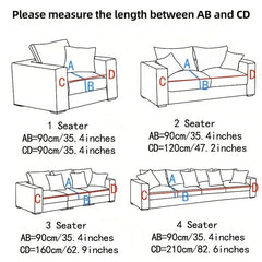 Solid Rabbit Plush Sofa Slipcover Warm Couch Cover