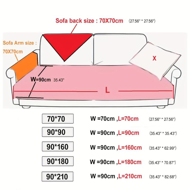 Chenille Sofa Slipcover Non-slip Furniture Protector for Home Decor