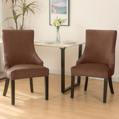Non Slip Velvet Dining Chair Slipcover - Elegant Furniture Protection