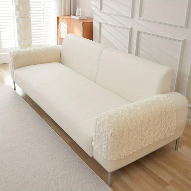 2pcs Soft Jacquard Armrest Slipcover - Protect Furniture, Enhance Home Decor