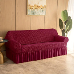 Non-Slip Sofa Cover with Skirt Elastic Furniture Protector