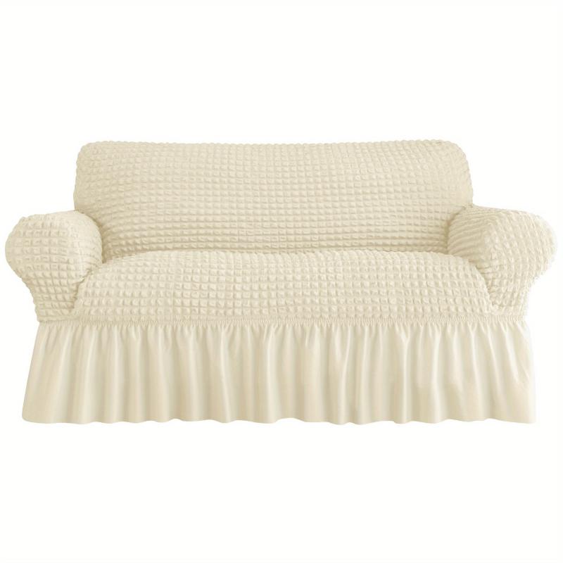 Non-Slip Sofa Cover with Skirt Elastic Furniture Protector