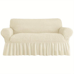 Non-Slip Sofa Cover with Skirt Elastic Furniture Protector