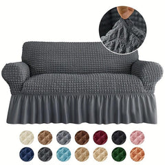 Non-Slip Sofa Cover with Skirt Elastic Furniture Protector