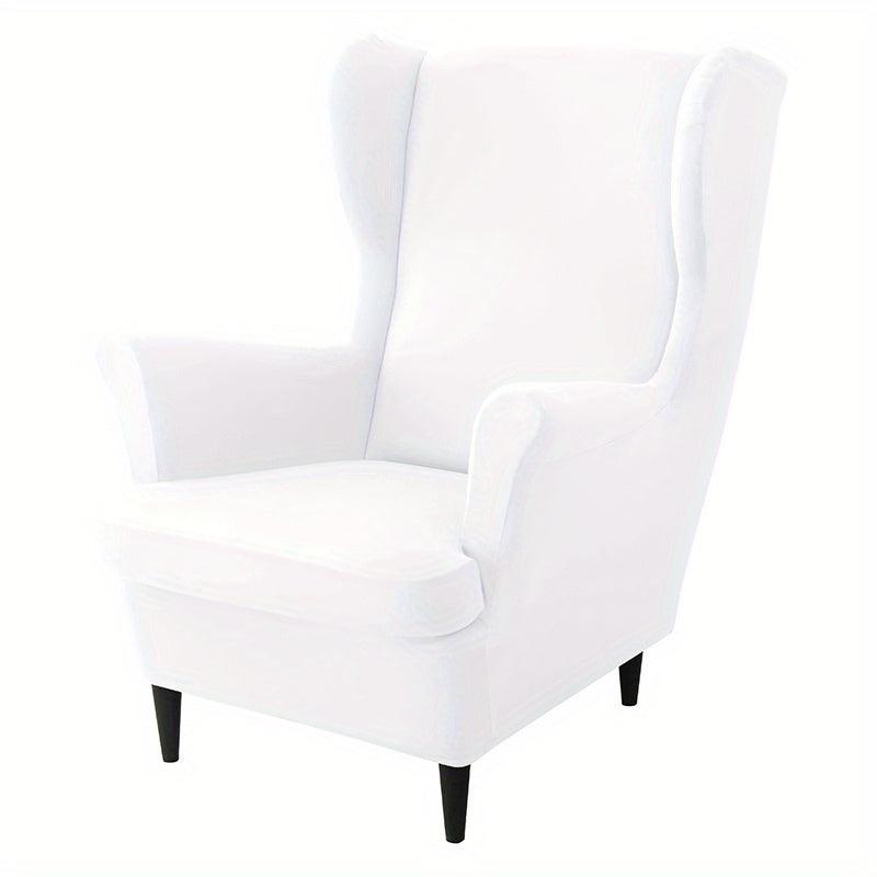 Stretch Wingback Chair Covers Set Soft Armchair Slipcovers