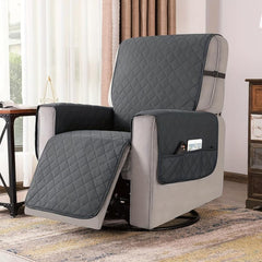 Non Slip Recliner Chair Slipcover Pet Cover With Elastic Straps Washable