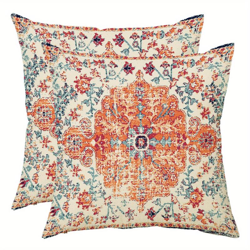 Boho Ethnic Style Carpet Pattern Cushion Case 45 72x45 72 Cm