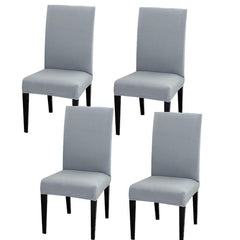 6pcs Dining Chair Covers - Stretchable, Removable, Washable Seat Protector