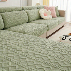 Modern Velvet Sofa Slipcover All Seasons Universal Furniture Protector
