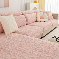 Modern Velvet Sofa Slipcover All Seasons Universal Furniture Protector