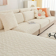 Modern Velvet Sofa Slipcover All Seasons Universal Furniture Protector